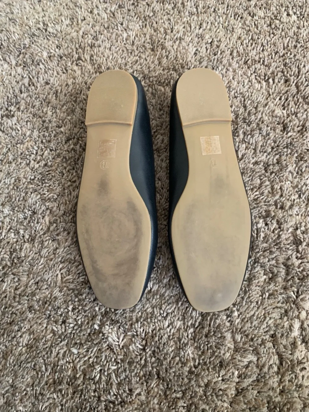 Madewell Black Cory Ballet Flats 7.5 Leather Classic Casual Career Shoes - Picture 10 of 12